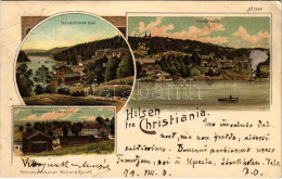 T3/T4 1899 (Vorläufer) Oslo, Christiania, Kristiania; Nordstrand Bad, Grevsens Sanatorium. Mitter & Roloff Art Nouveau,  - Unclassified