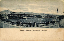 T2/T3 1929 Genova, Genoa; Cornigliano, Stadio Littorio (Dominante) / Sport Stadium, Football Match (fl) - Non Classés