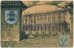 T3 1903 Modena, Palazzo Di Giustizia. Cromo Fototipie Enrico Genta / Palace Of Justice. Art Nouveau, Litho Coat Of Arms, - Unclassified