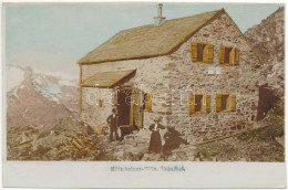 ** T2 Stubaital, Stubaithal (Südtirol); Hildesheimer Hütte / Mountain Tourist Rest House. Fritz Gratl Hand-coloured Phot - Zonder Classificatie