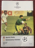 SPARTA PRAHA ,GALATASARAY  ,CHAMPIONS LEAGUE   ,MATCH SCHEDULE 1997 - Libros