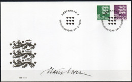 Martin Mörck. Denmark 2008. Coat Of Arms. Michel 1491 - 1492 FDC. Signed. - FDC