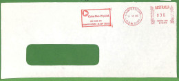 ZA1565 - AUSTRALIA - POSTAL HISTORY - Mechanical Postmark FILM Communication 1986 - FRONT - Marcofilia