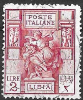 LIBIA - 1924 - SIBILLA - LIRE 2 - DENT. 14 -USATO* (YVERT 43 (A) - MICHEL 52A - SS 57) - Libya