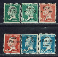 Syrie. 1924-25. N° 143 à 148* TB. - Nuevos