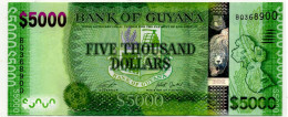 Guyana 5000 Dollars  ND 2021 P-40 UNC - Guyana