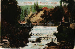 T3/T4 1917 Campulung Moldovenesc, Moldvahosszúmező, Kimpolung (Bukovina, Bukowina); Wasserfall / Vízesés. Vasúti Levelez - Ohne Zuordnung