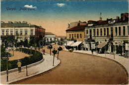 T2/T3 1923 Giurgiu, Gyurgyevó, Gyurgyó; Piata Carol. Depositu I. Saraga & S. Schwartz / Square, Shops (EK) - Ohne Zuordnung