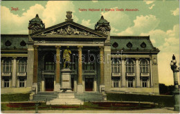 ** T2/T3 Iasi, Jasi, Jassy, Jászvásár; Teatru National Si Statuia Vasile Alexandri / Theatre, Statue (EK) - Sin Clasificación