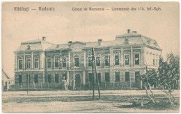 T2/T3 1923 Radauti, Radóc, Radautz (Bukovina, Bucovina, Bukowina); Cercul De Recrutare, Commando Des 114. Inf.-Rgts. / R - Non Classificati