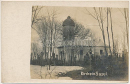 ** T2/T3 Sasul, Kirche / Templom Télen / Church In Winter. Photo - Non Classificati