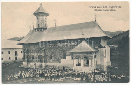 T2/T3 1915 Sucevita (Bukovina), Kloster Suczawitza / Orthodox Monastery + "K.u.k. Etappen Stations Kommando" (EK) - Zonder Classificatie