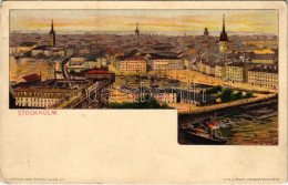 ** T2/T3 Stockholm. Emil Storch Kosmos Budapest Art Nouveau Litho S: Basch Árpád (EK) - Unclassified