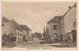 T2/T3 1934 Gornja Radgona, Oberradkersburg, Felsőregede; Spodnji Griz, Mesnica / Street, Butcher Shop (fl) - Sin Clasificación