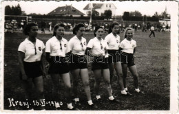 * T1/T2 1940 Kranj, Krainburg; Sport, Girl Football Players (?). Photo - Non Classificati