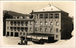 T2 1936 Maribor, Marburg; Hotel Orel Restauracija / Hotel And Restaurant, Autobus. Zaloga L. Kieser Photo - Non Classés