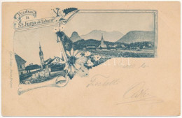 T2/T3 1899 (Vorläufer) Sveti Jurij Ob Taboru, St. Georgen Am Tabor; General View, Church. Art Nouveau, Floral (fl) - Ohne Zuordnung