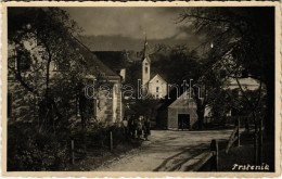T2/T3 1941 Trstenik, Kranj, Street, Church. Foto F. Jung, Photo (fl) - Unclassified