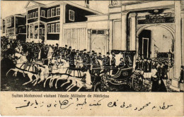 ** T2/T3 Constantinople, Istanbul; Sultan Mohmoud Visitant L'école Militaire De Médicine / Mekteb-i Tibiyye / Military S - Ohne Zuordnung