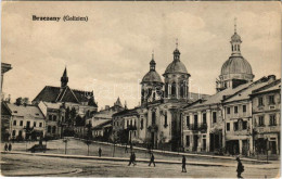 ** T2/T3 Berezhany, Brzezany, Berezsani (Galizien); Ringplatz / Market Square During WWI, Church (EK) - Non Classificati