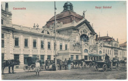 T2/T3 1913 Chernivtsi, Czernowitz, Cernauti, Csernyivci (Bukovina, Bucovina, Bukowina); Hauptbahnhof / Railway Station,  - Sin Clasificación