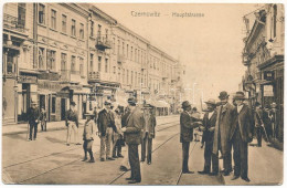 ** T3 Chernivtsi, Czernowitz, Cernauti, Csernyivci (Bukovina, Bucovina, Bukowina); Hauptstrasse / Main Street, Shop Of J - Zonder Classificatie