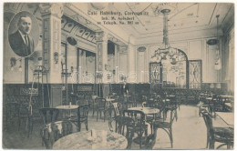 T2/T3 1916 Chernivtsi, Czernowitz, Cernauti, Csernyivci (Bukovina, Bucovina, Bukowina); Café Habsburg (Inh. M. Apisdorf) - Ohne Zuordnung