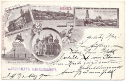 T3 1900 Kiev, Kiew, Kyiv; University, Andriyivsky Mountain, Kyiv-Pechersk Lavra Monastery, Bohdan Khmelnytsky Monument,  - Unclassified