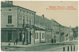 T4 1915 Kolomyia, Kolomyja, Kolomyya, Kolomea; Ulica Sobieskiego / Sobieska Gasse, Apotheke / Street View, Pharmacy. W.L - Zonder Classificatie