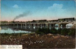 T2/T3 1915 Kolomyia, Kolomyja, Kolomyya, Kolomea; Most Nad Prutem / Brücke über Den Prut / Railway Bridge With Train, Lo - Unclassified