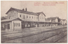 ** T2/T3 Sambir, Szambir, Sambor; Dworzec Kolejowy / Railway Station (wet Corner) - Ohne Zuordnung