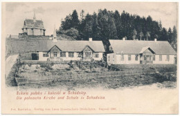 ** T1 Skhidnytsia, Schodnica (Drohobych); Szkola Polska I Kosciol. Fot. Borówka, Verlag Von Leon Rosenschein / Polnische - Unclassified