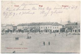 * T2/T3 Stryi, Stryj, Strij; Rynek, Restauracya I Piwiarnia, Apflegrun / Ringplatz / Square, Shops, Restaurant And Beer  - Ohne Zuordnung