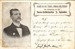 T3 1905 Leicht Ist Der Tadel, Schwer Die Kunst! Zur Erinnerung An Den Turm-Seilkünstler J. Spindler / Circus Acrobat, Ti - Sin Clasificación