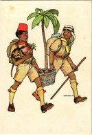 ** T2/T3 Cserkész Művészlap. Magyar Cserkészszövetség Kiadása. Klösz Gy. és Fia / Hungarian Boy Scout Art Postcard S: Má - Unclassified