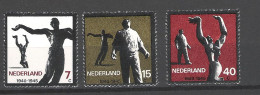 Netherlands 1965 25th Anniversary Of The Dutch Restistance During WW2 MNH ** NVPH 836/8 Yvert 810/12 - Ongebruikt