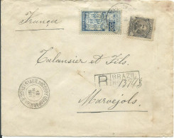 BRESIL LETTRE RECOMMANDEE 500 R  PARÃ POUR MARVEJOLS ( LOZERE ) DE 1911 LETTRE COVER - Cartas & Documentos