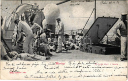 T2/T3 1905 Marinai, A Bordo Dopo Il Rancio / K.u.K. Kriegsmarine Matrosen / Austro-Hungarian Navy Mariners On Board. Alt - Sin Clasificación