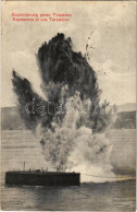 T2/T3 1914 K.u.k. Kriegsmarine Explodierung Eines Torpedos / Explosione Di Una Torpedine / Austro-Hunagrian Navy, Explod - Ohne Zuordnung