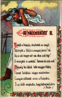 T2/T3 1923 A Menekült II. Kiadja Deák J. / Hungarian Irredenta Propaganda Art Postcard, Litho (EK) - Sin Clasificación