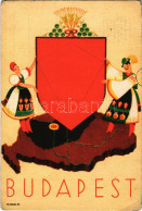 ** T2/T3 Budapest, Magyar Folklór Művészlap, Irredenta Propaganda. Globus R.T. / Hungarian Folklore Art Postcard, Irrede - Non Classificati