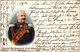 T3 1901 General-Feldmarschall Graf Waldersee / Alfred Von Waldersee. Litho (worn Corners) - Unclassified