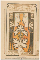 ** T1/T2 Art Nouveau Lady. Philipp & Kramer Wiener Künstler-Postkarte Serie IV/10. S: Josef Hoffmann, Leopold Kainradl - Ohne Zuordnung