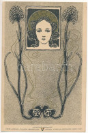 ** T1/T2 Art Nouveau Lady. Philipp & Kramer Wiener Künstler-Postkarte Serie III/1. S: Max Kurzweil, Leopold Kainradl - Zonder Classificatie