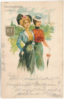 T2/T3 1900 Frankreich (Paris) / France. Art Nouveau Litho (fl) - Ohne Zuordnung