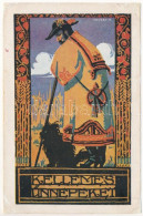T3/T4 1922 Kellemes ünnepeket! Rigler József Ede Kiadása / Hungarian Greeting Art Postcard S: Udvary P. (r) - Non Classificati