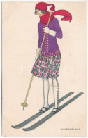 ** T2/T3 Síelő Hölgy / Skiing Lady. B.K.W.I. 271-6. S: Mela Koehler (fl) - Non Classés