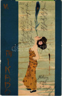 T2/T3 1901 Mikado III. Asian Style Art Nouveau Litho. Emile Storch Vienne S: Raphael Kirchner (fl) - Sin Clasificación