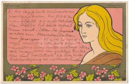 T3 1899 (Vorläufer) Aubepine Esperance. Belgian Art Nouveau, Floral Postcard. Dietrich & Co. Bruxelles Litho S: Henri Me - Non Classés