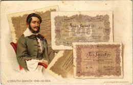 ** T3 Kossuth-bankók 1848-49-ben. Jelenetek Kossuth Lajos élete Történetéből I. Kiadás IV. Kép / Kossuth Bank Notes From - Non Classificati